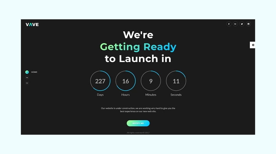 Coming Soon Marketing Landing Page