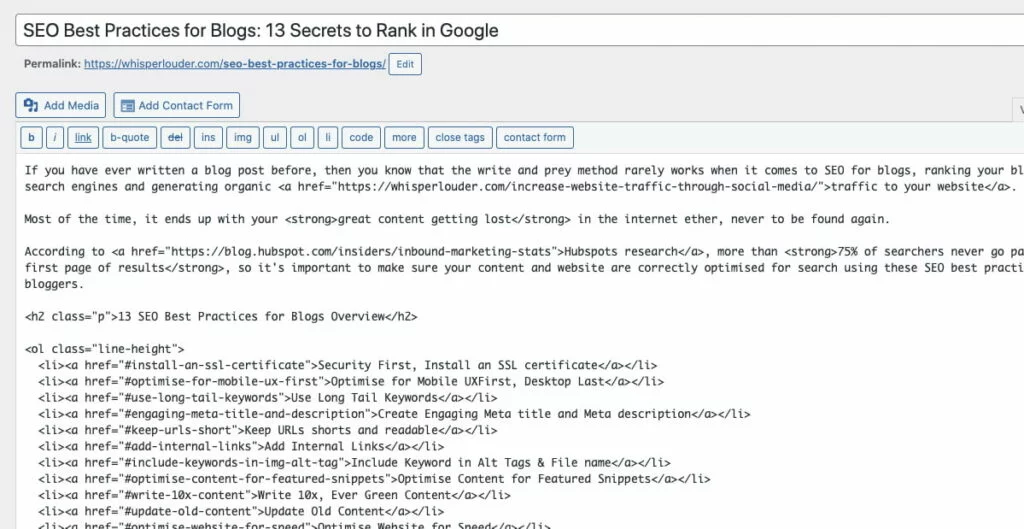 UX Writing for WordPress